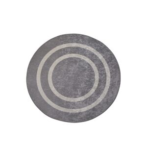 Kulatý koberec Silver 140 cm šedý
