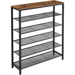 Regál na topánky Vasagle Lorado 100 cm hnedý