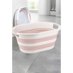 Skladací kôš na bielizeň Bas pink