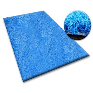Kusový koberec SHAGGY Izebelie 5 cm modrý