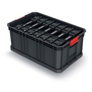 Dílenský box s organizéry 7 ks MODIXX 52 x 32,9 x 21 cm černo-červený