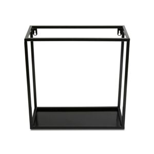 Závesná polica KVADRO 35 cm čierna