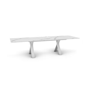 Carson jedálenský stôl biely 180-240 cm
