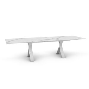 Carson jedálenský stôl biely 280-340 cm