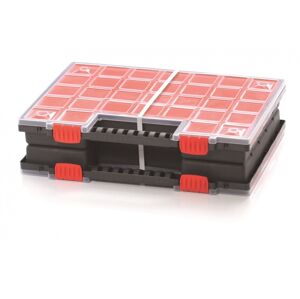 Organizér ZERGOB DUO 39,9 x 30,3 x 10 cm černo-červený