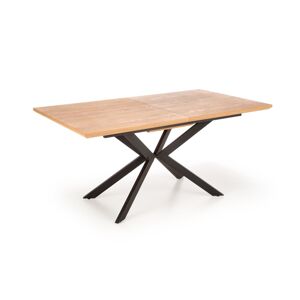Rozkládací jídelní stůl LEGARTO 160/200 cm přírodní dub/černý