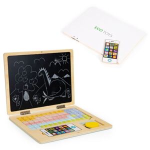 Dětský edukační laptop Topka hnědý