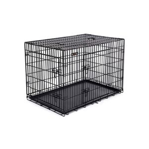 Prepravná klietka pre zvieratá Levino XXL 122 cm čierna