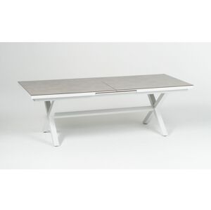 Long Island jedálenský stôl biely 240-300 cm