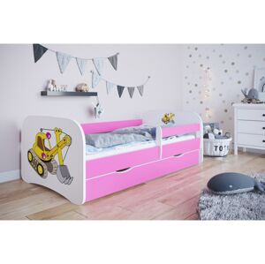 Postel Babydreams bagr růžová