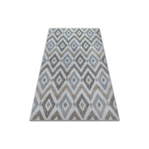 Kusový koberec SOFT ROMBY modro-sivý