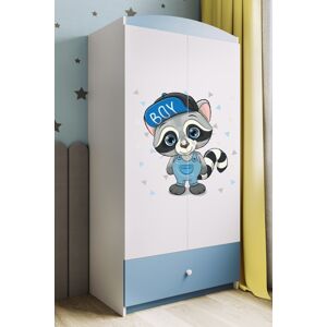 Dětská skříň Babydreams 90 cm mýval modrá