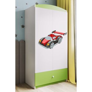 Dětská skříň Babydreams 90 cm formule zelená