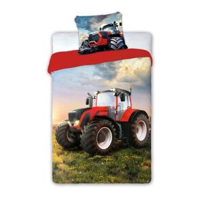 Bavlnená posteľná bielizeň Turbo Traktor 004 - 160x200 cm