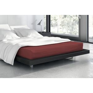 Froté prestieradlo s gumou Vanille 220x200 cm bordové